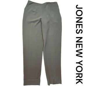 NWT JONES NEW YORK Women’s Odyssey Pewter Grey Pants Slacks